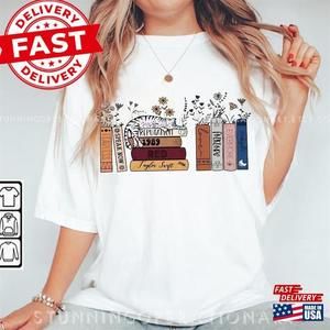 Music Albums As Books T-Shirt Shirt For  Concert Lover Fan Merch Tee